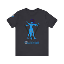 Load image into Gallery viewer, PVSSYISFRUIT™ Signature Tee – Galactic Energy Edition - Vibrant Cosmic Blue Lady