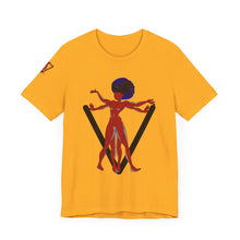 Load image into Gallery viewer, PVSSYISFRUIT™ Signature Tee – Galactic Energy Edition - Radiant Deep Red Lady