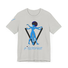 Load image into Gallery viewer, PVSSYISFRUIT™ Signature Tee – Galactic Energy Edition - Vibrant Cosmic Blue Lady