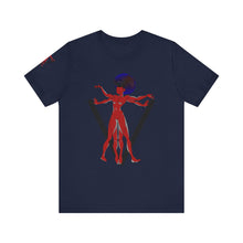 Load image into Gallery viewer, PVSSYISFRUIT™ Signature Tee – Galactic Energy Edition - Radiant Deep Red Lady