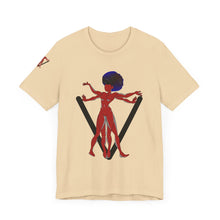 Load image into Gallery viewer, PVSSYISFRUIT™ Signature Tee – Galactic Energy Edition - Radiant Deep Red Lady