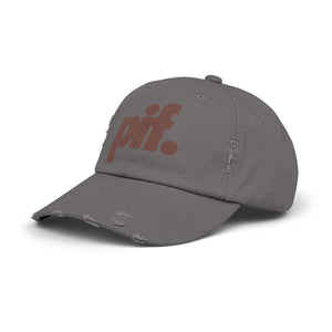 PIF Log Hat - Unisex Distressed Cap