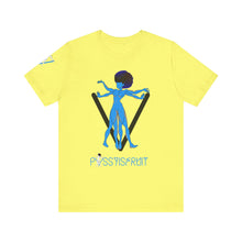 Load image into Gallery viewer, PVSSYISFRUIT™ Signature Tee – Galactic Energy Edition - Vibrant Cosmic Blue Lady