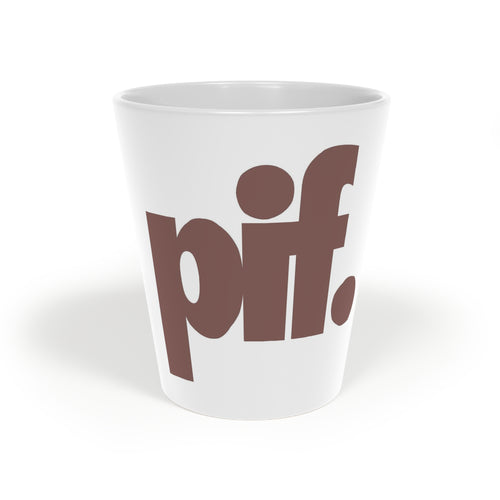 The Pussvisfruit® Latte Mug, 12oz - Rich Mocha Brown
