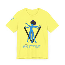 Load image into Gallery viewer, PVSSYISFRUIT™ Signature Tee – Galactic Energy Edition - Vibrant Cosmic Blue Lady