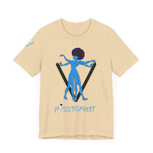 Load image into Gallery viewer, PVSSYISFRUIT™ Signature Tee – Galactic Energy Edition - Vibrant Cosmic Blue Lady
