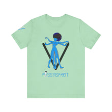 Load image into Gallery viewer, PVSSYISFRUIT™ Signature Tee – Galactic Energy Edition - Vibrant Cosmic Blue Lady