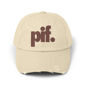 PIF Log Hat - Unisex Distressed Cap