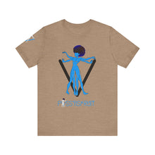 Load image into Gallery viewer, PVSSYISFRUIT™ Signature Tee – Galactic Energy Edition - Vibrant Cosmic Blue Lady