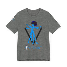 Load image into Gallery viewer, PVSSYISFRUIT™ Signature Tee – Galactic Energy Edition - Vibrant Cosmic Blue Lady