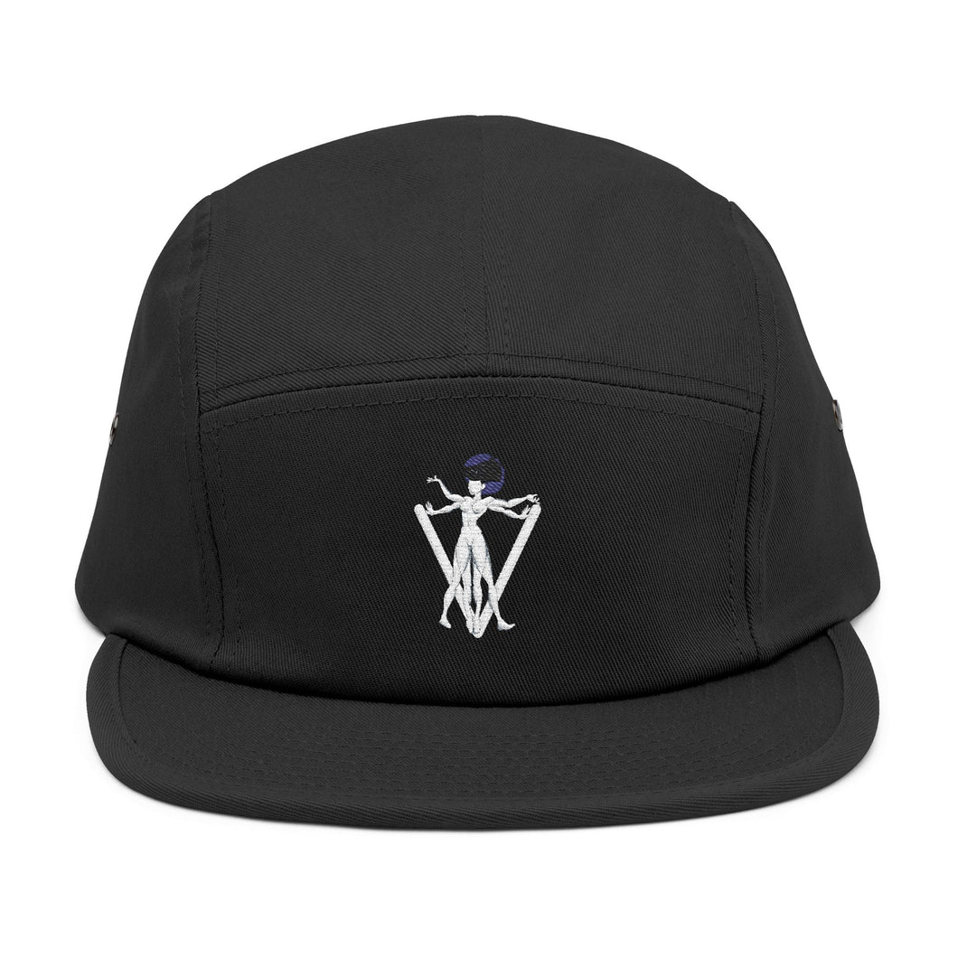 Unapologetically Stylish – 5 Panel “White Lady Emblem” Hat