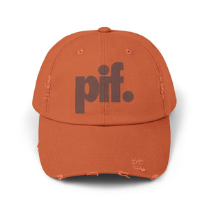 PIF Log Hat - Unisex Distressed Cap