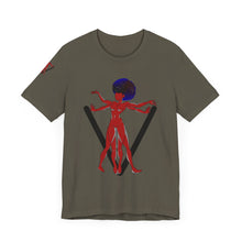 Load image into Gallery viewer, PVSSYISFRUIT™ Signature Tee – Galactic Energy Edition - Radiant Deep Red Lady