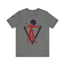 Load image into Gallery viewer, PVSSYISFRUIT™ Signature Tee – Galactic Energy Edition - Radiant Deep Red Lady