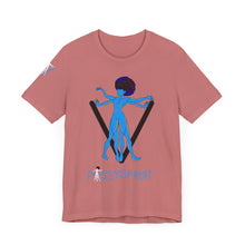 Load image into Gallery viewer, PVSSYISFRUIT™ Signature Tee – Galactic Energy Edition - Vibrant Cosmic Blue Lady