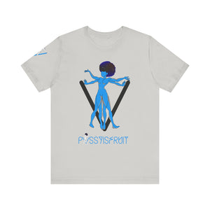 PVSSYISFRUIT™ Signature Tee – Galactic Energy Edition - Vibrant Cosmic Blue Lady