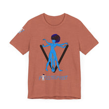 Load image into Gallery viewer, PVSSYISFRUIT™ Signature Tee – Galactic Energy Edition - Vibrant Cosmic Blue Lady