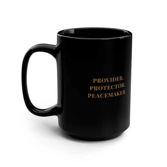 Provider Protector Peacemaker Black Mug, 15oz
