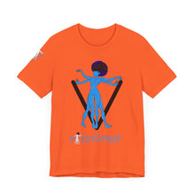 Load image into Gallery viewer, PVSSYISFRUIT™ Signature Tee – Galactic Energy Edition - Vibrant Cosmic Blue Lady