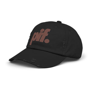 PIF Log Hat - Unisex Distressed Cap