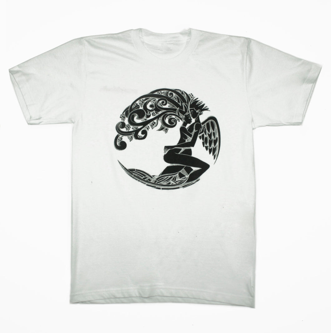 PUSSYISFRUIT® Mens PIF NYC Emblem Tee (White)