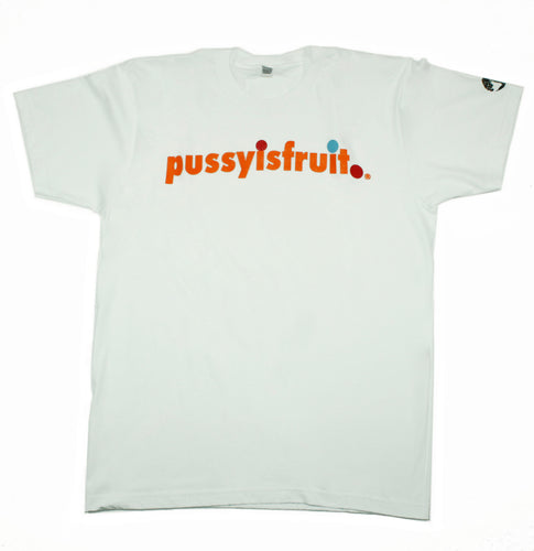 PUSSYISFRUIT® Mens Trademark Tee (White)