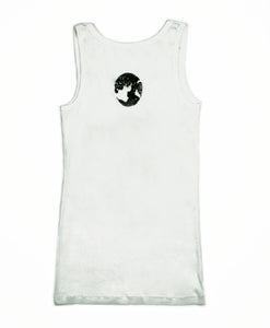 PUSSYISFRUIT® Ladies Citrus 360 Tank Top Tee (White)