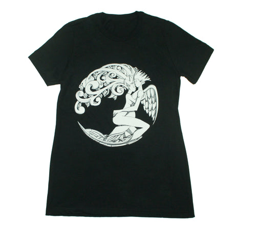PUSSYISFRUIT® Ladies PIF NYC Emblem Tee (Black)