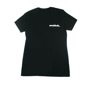 PUSSYISFRUIT® Ladies PIF NYC Emblem Tee (Black)