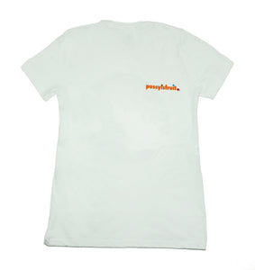 PUSSYISFRUIT® Ladies PIF NYC Emblem Tee (White)