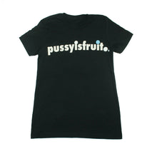 Load image into Gallery viewer, PUSSYISFRUIT® Ladies Trademark Tee (Black)