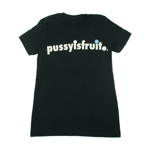 PUSSYISFRUIT® Ladies Trademark Tee (Black)